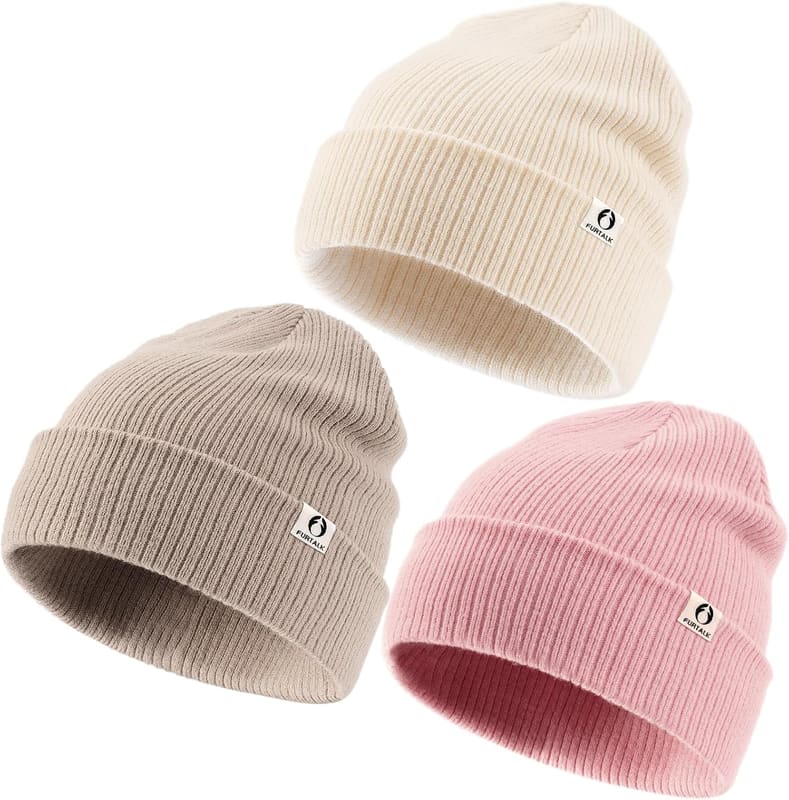 Baby beanie, three pack