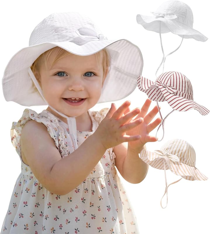 Baby sun hat three pack