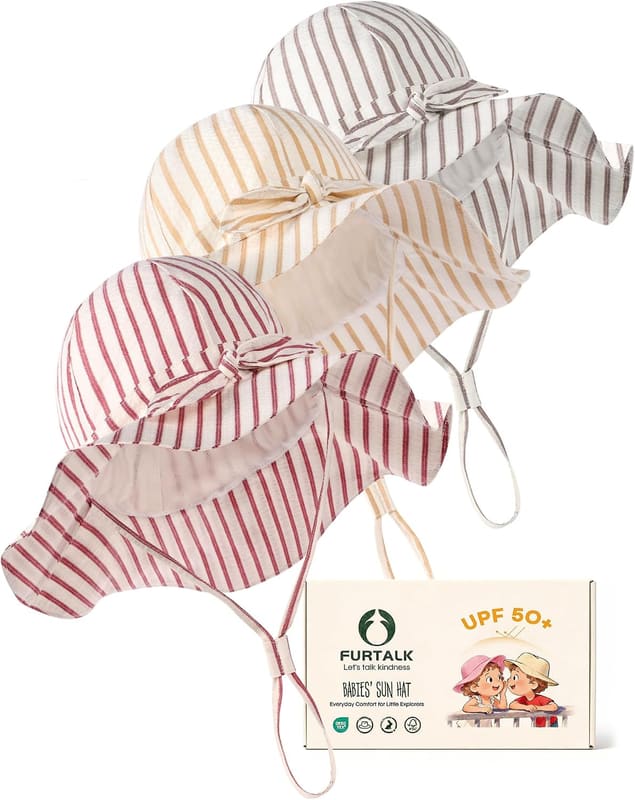 Baby sun hat three pack