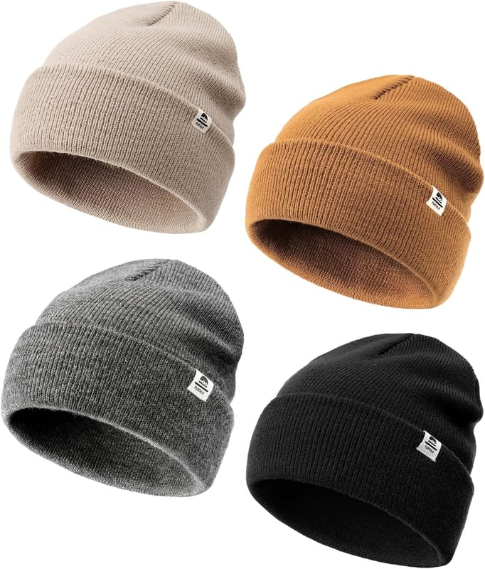 Breathable baby beanie, four pack