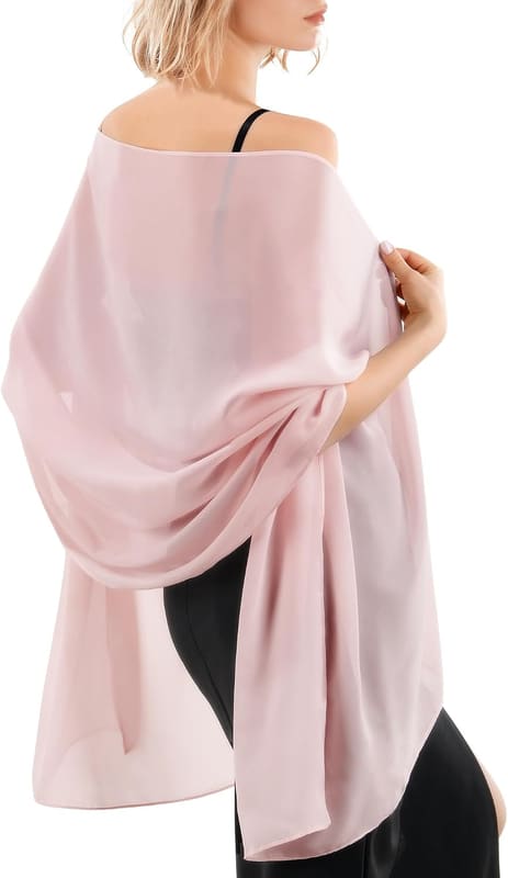 Chiffon bridal shawl