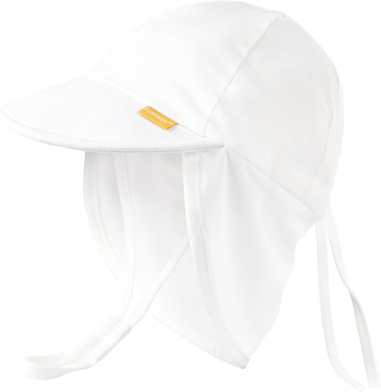 Cotton baby sun hat in white