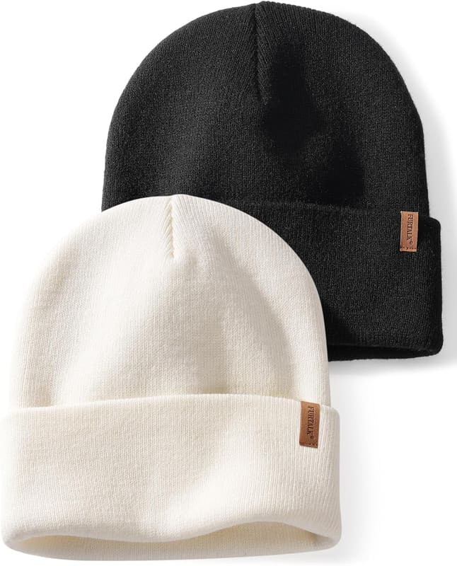 Cuffed beanie two pack