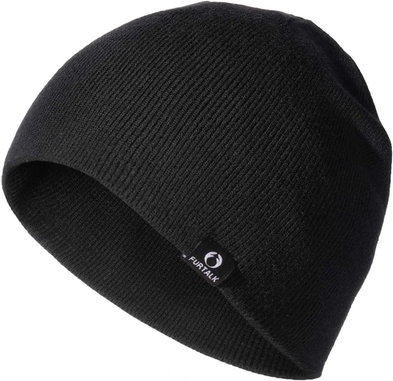 Double layer cuffless beanie