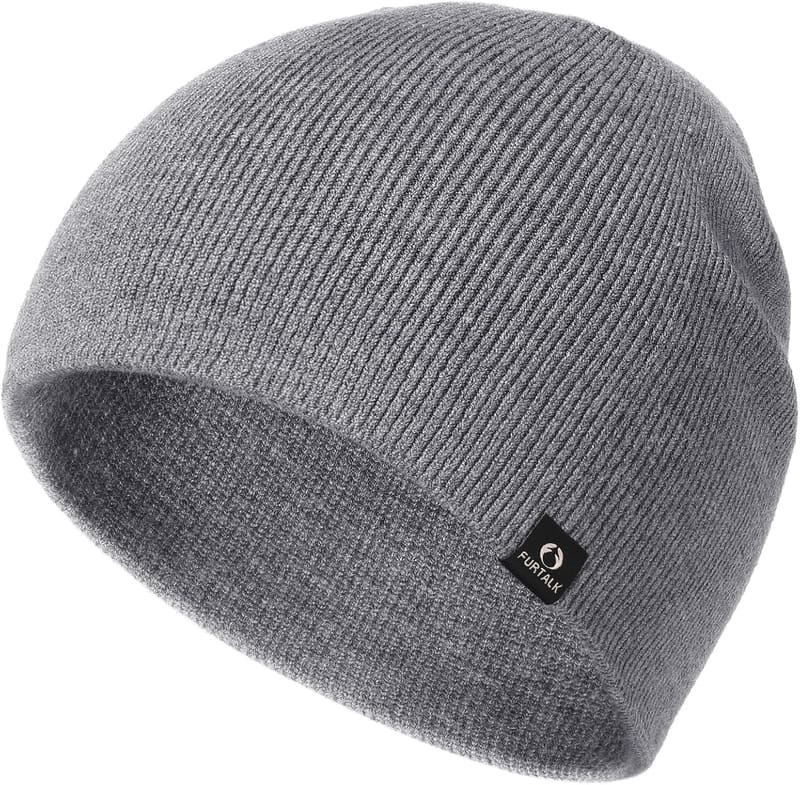 Double layer cuffless beanie