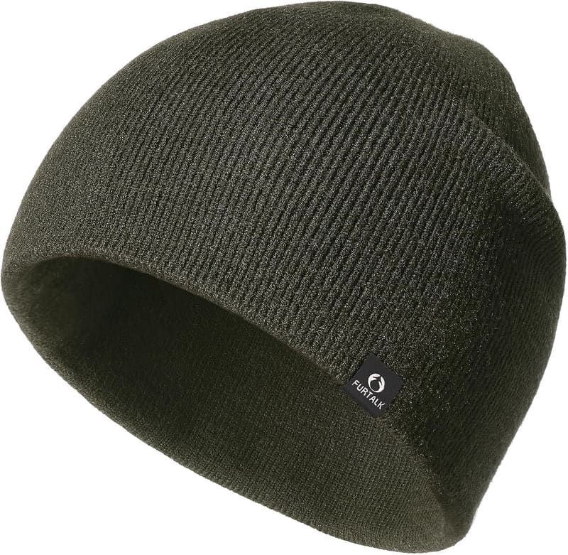 Double layer cuffless beanie
