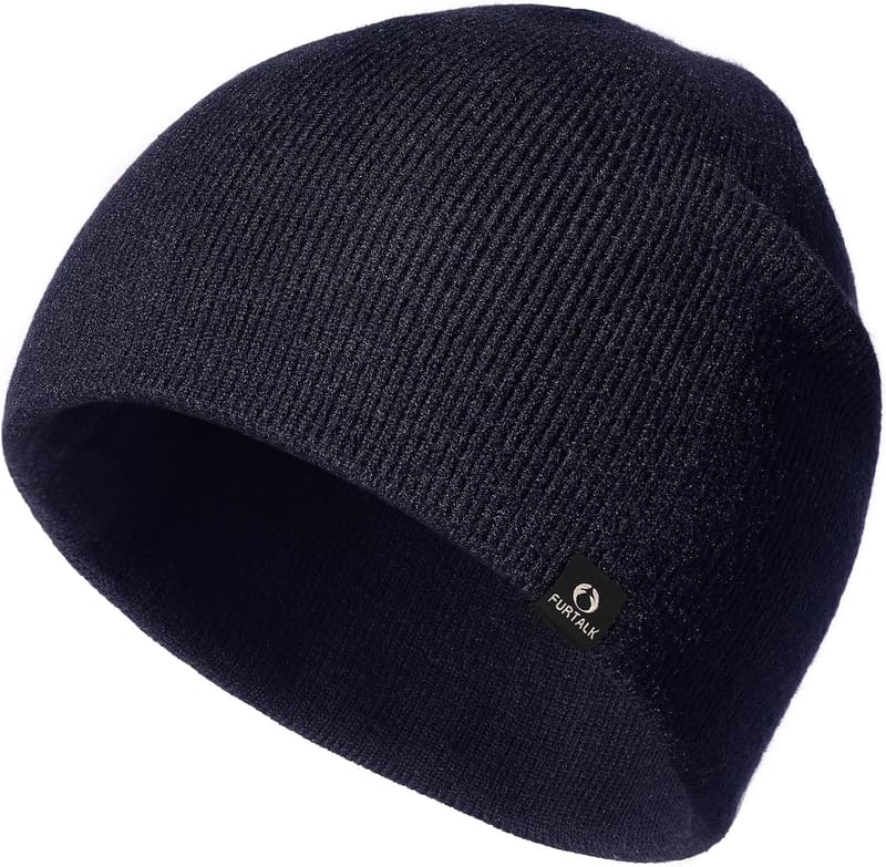 Double layer cuffless beanie