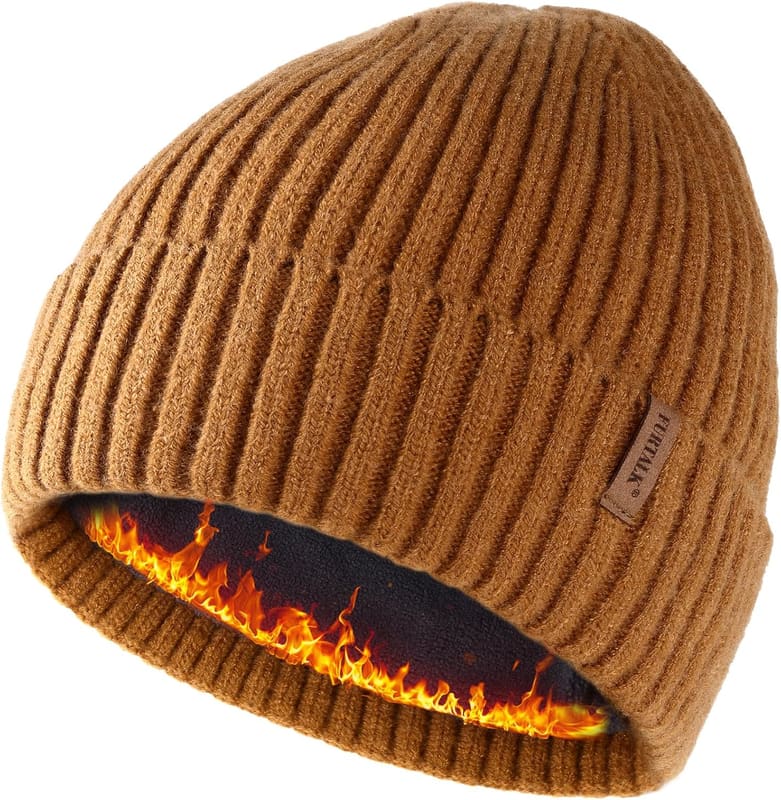 Double layer ski beanie