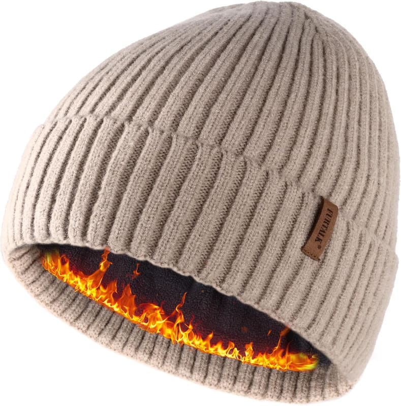 Double layer ski beanie