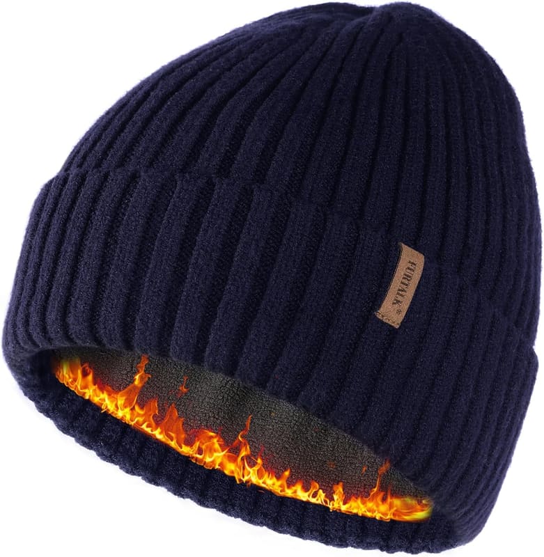 Double layer ski beanie