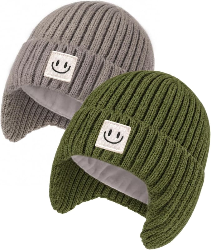 Earflap baby beanie