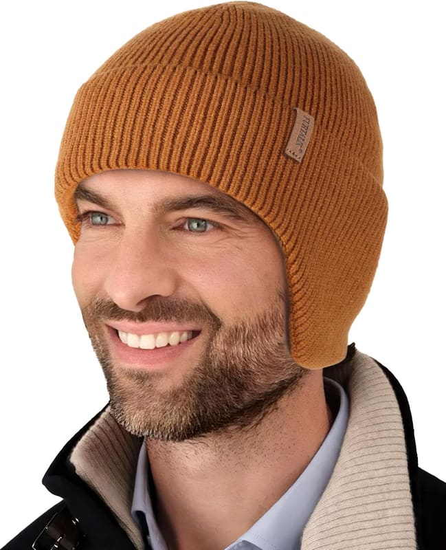Earflap fleece beanie