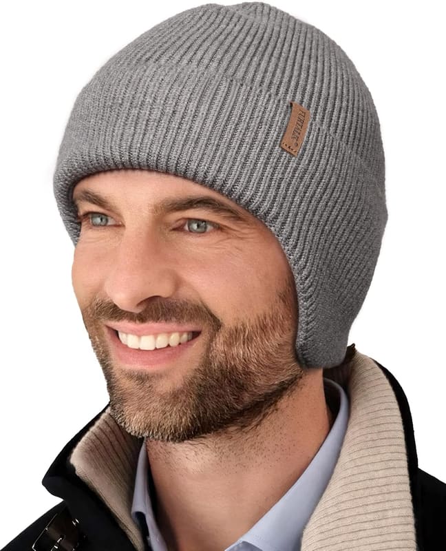 Earflap fleece beanie