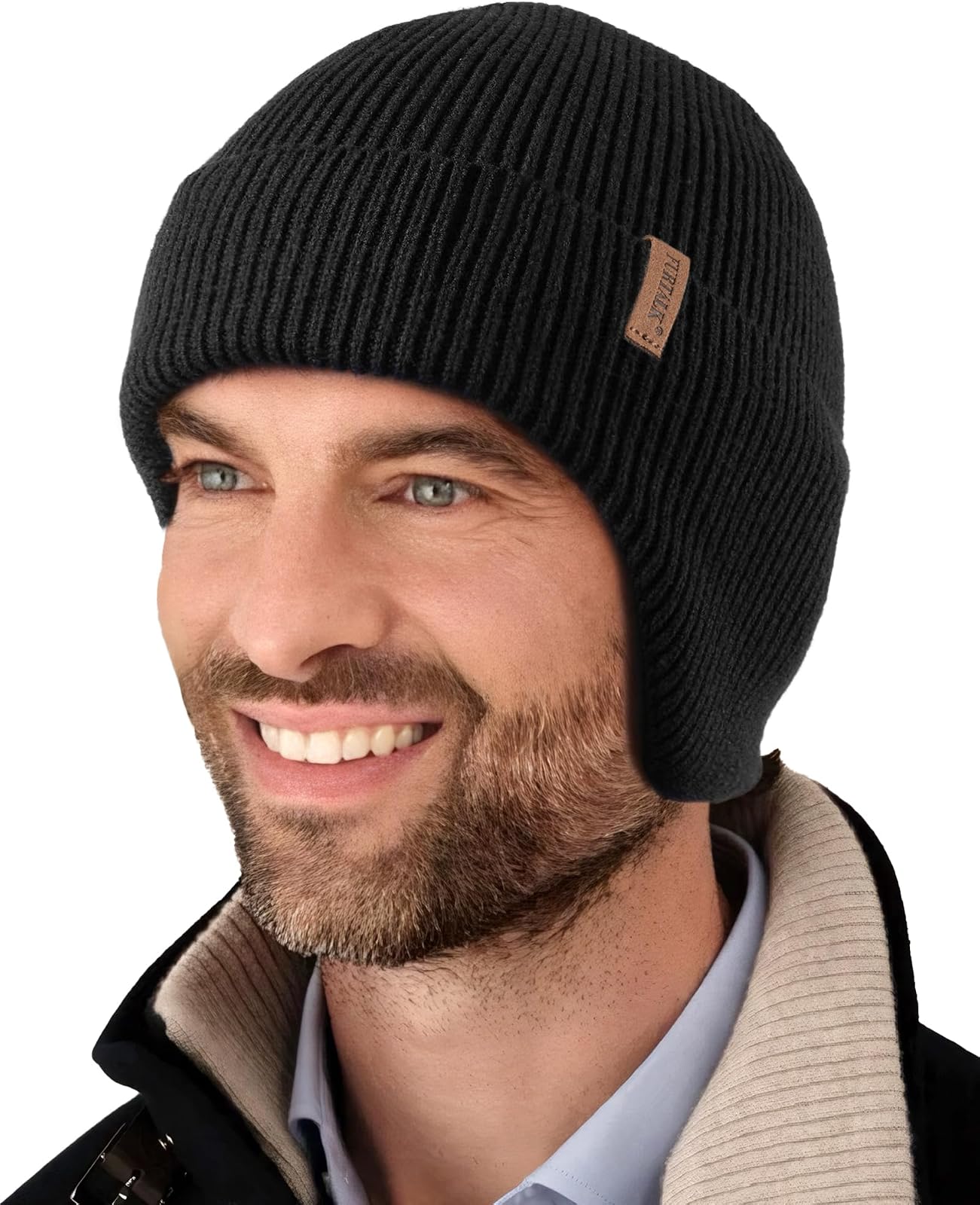 Earflap fleece beanie
