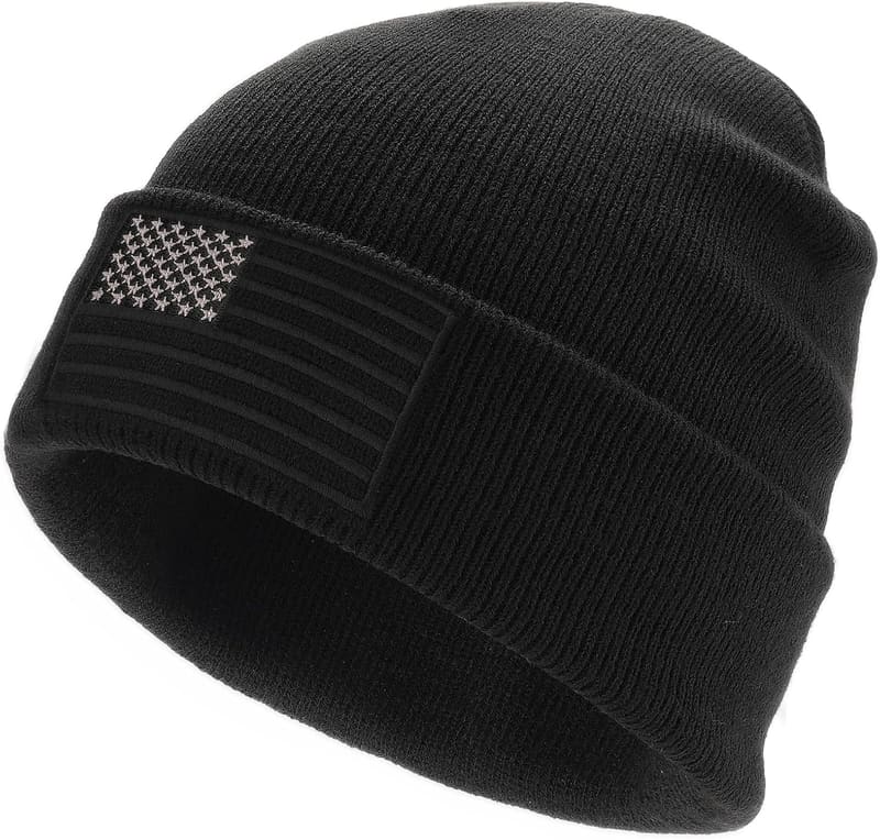 Embroidered flag skull cap