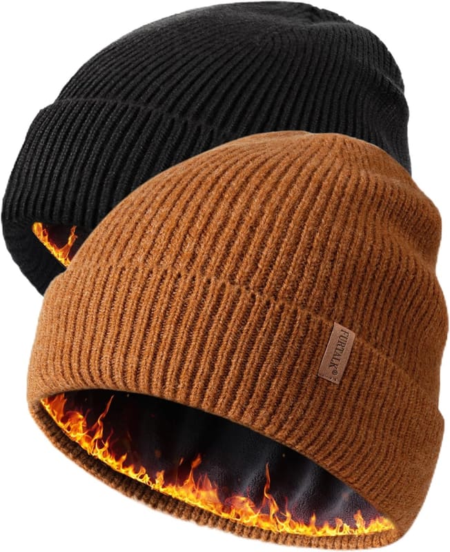 Fleece beanie two pack
