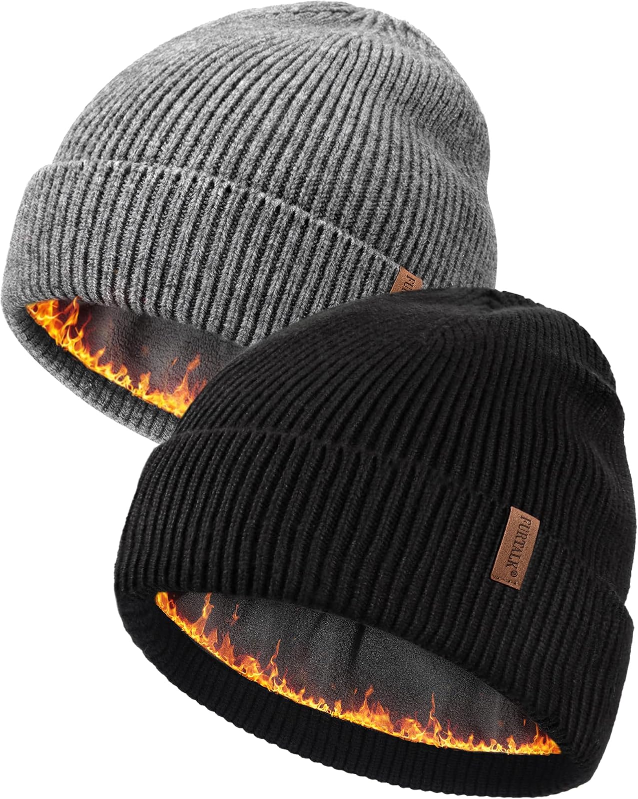 Fleece beanie two pack