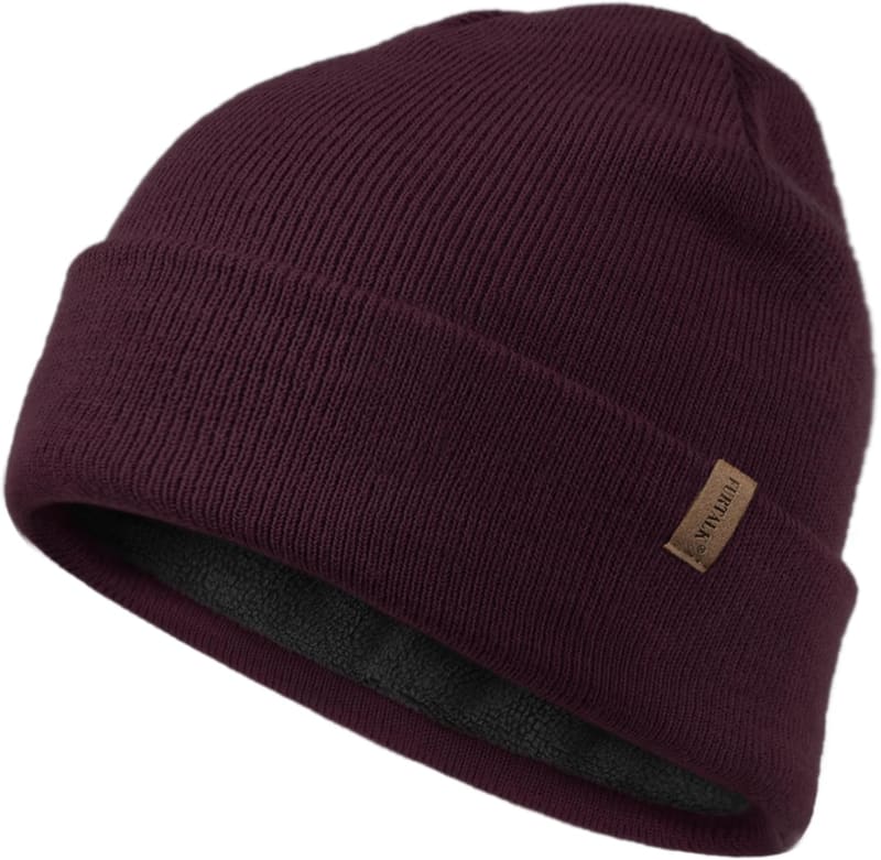 Fleece lined cuffed beanie
