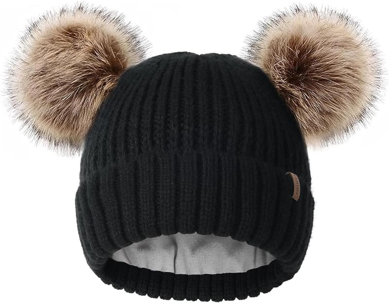 Fleece lined kids beanie
