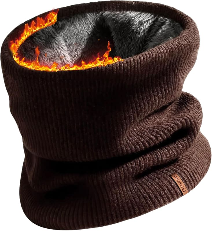 Fleece lined neck gaiter