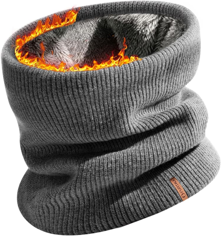 Fleece lined neck gaiter