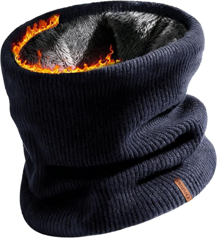 Fleece lined neck gaiter