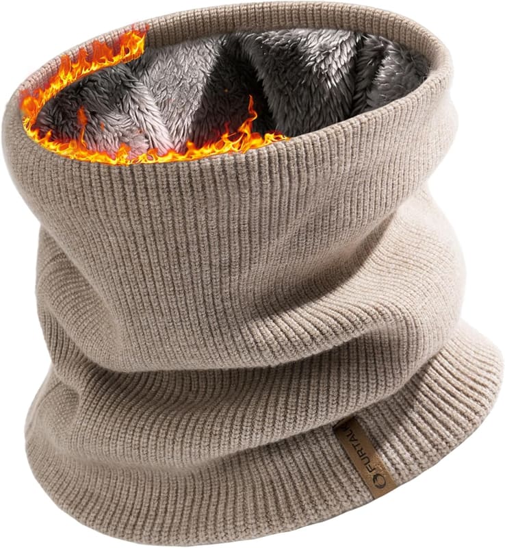 Fleece lined neck gaiter