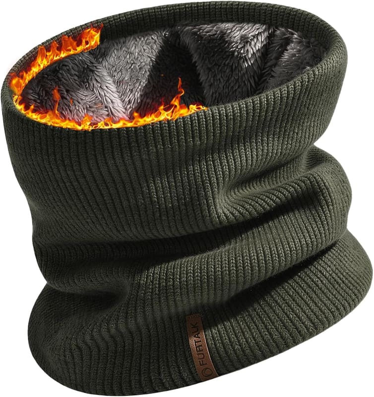 Fleece lined neck gaiter