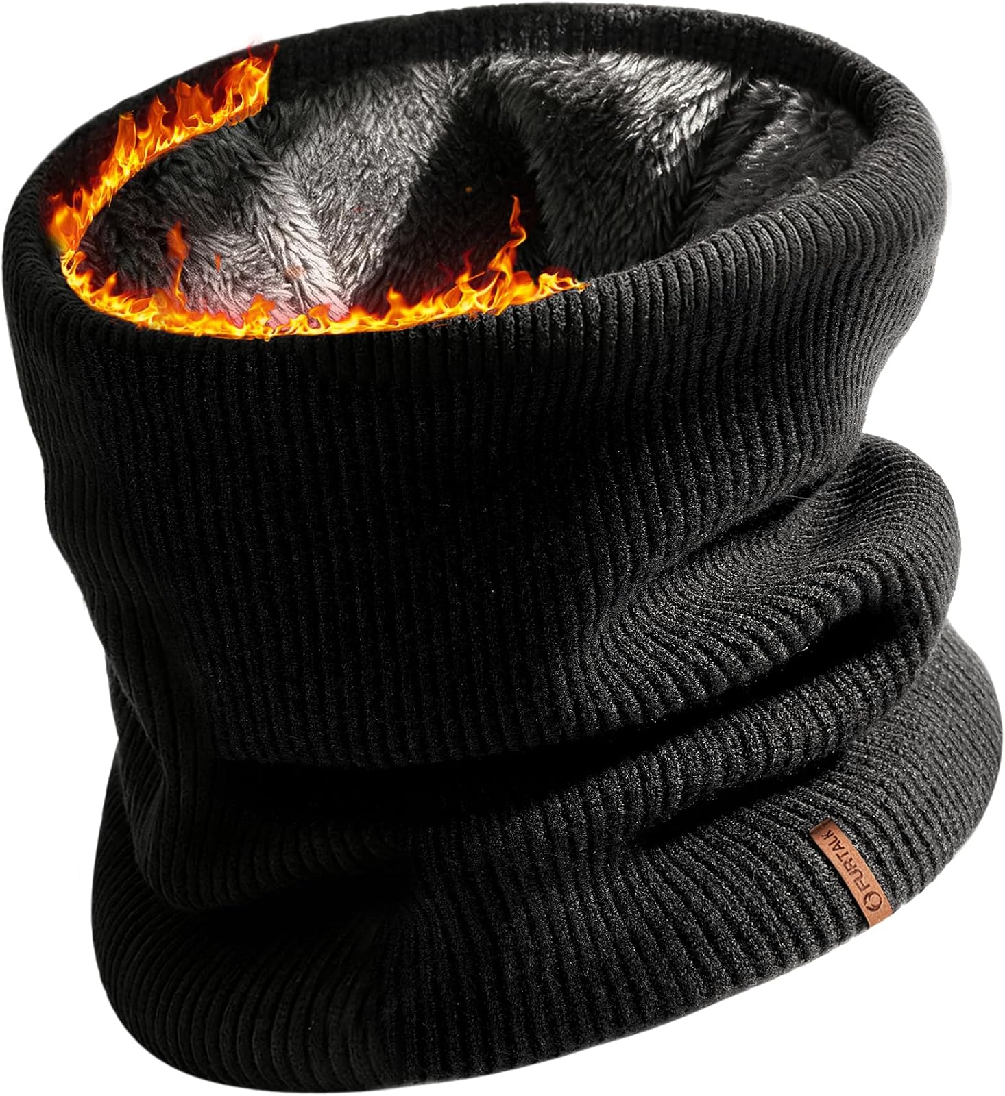 Fleece lined neck gaiter