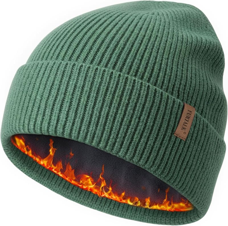 Fleece lined skull cap