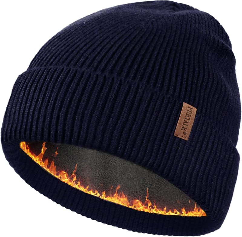 Fleece lined skull cap