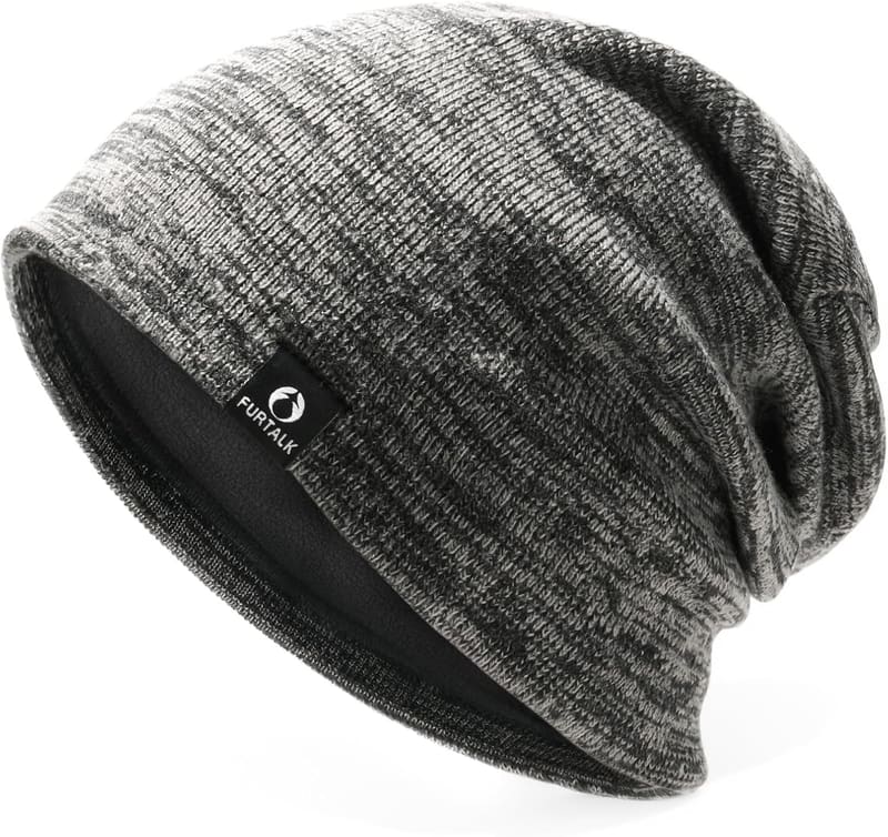 Fleece lined Slouchy beanie