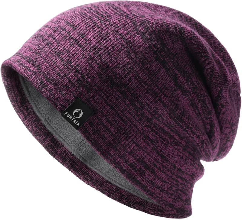 Fleece lined Slouchy beanie