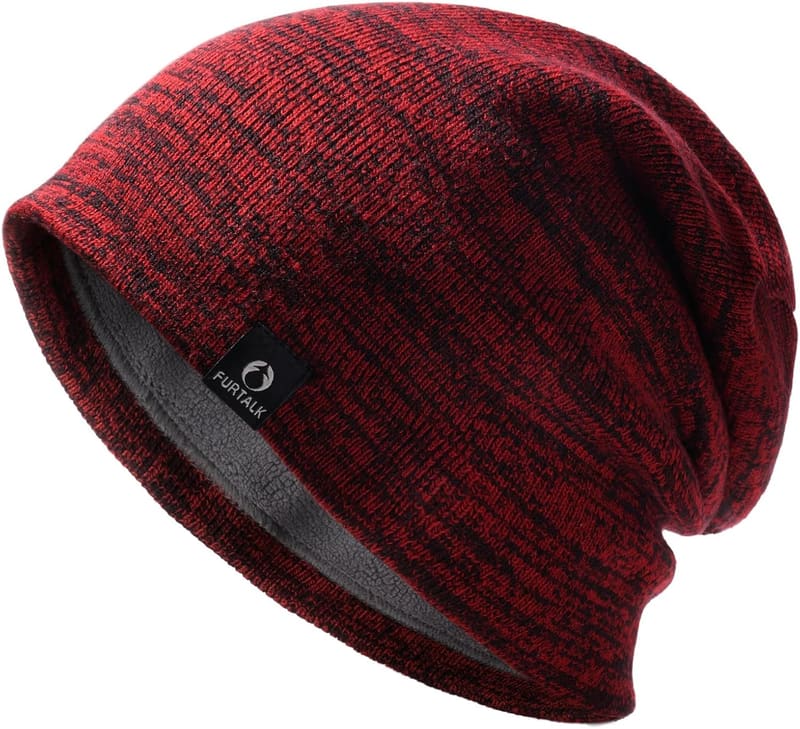 Fleece lined Slouchy beanie