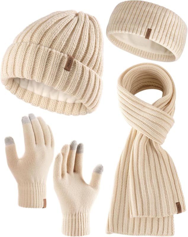 Fleece lined winter set, four pack
