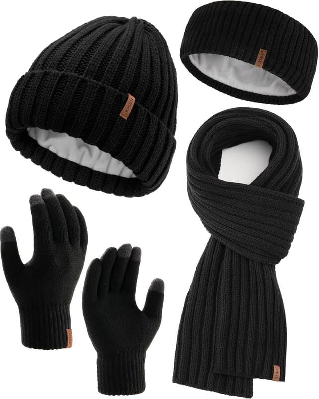 Fleece lined winter set, four pack
