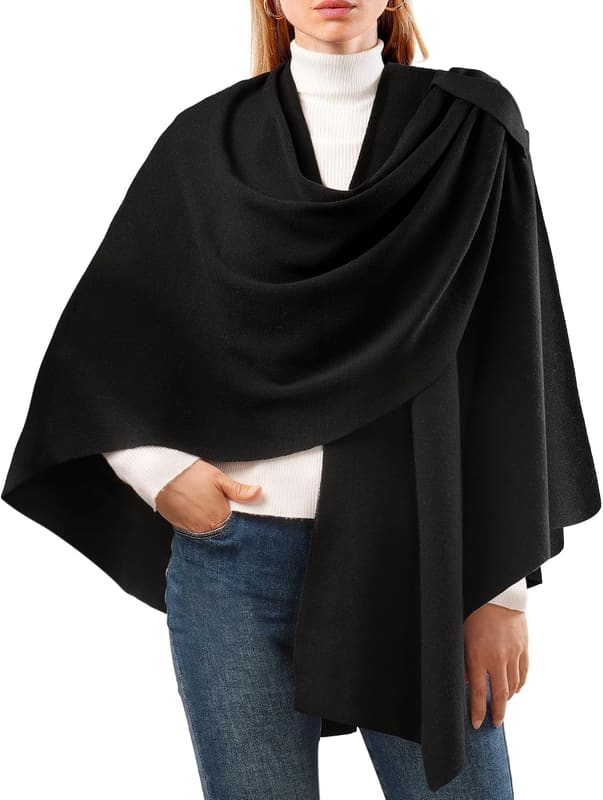 Large poncho shawl cape
