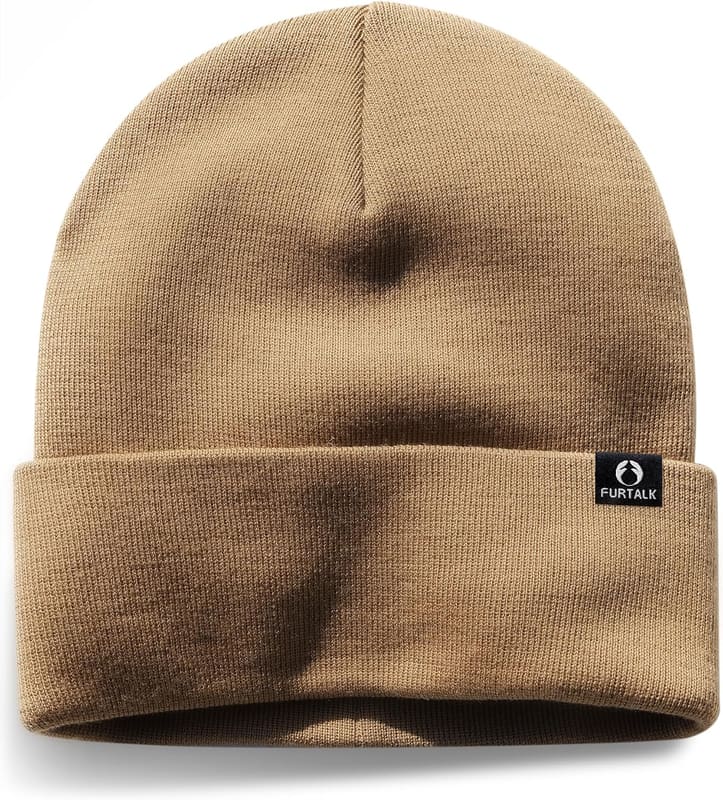 Merino wool double-layer beanie