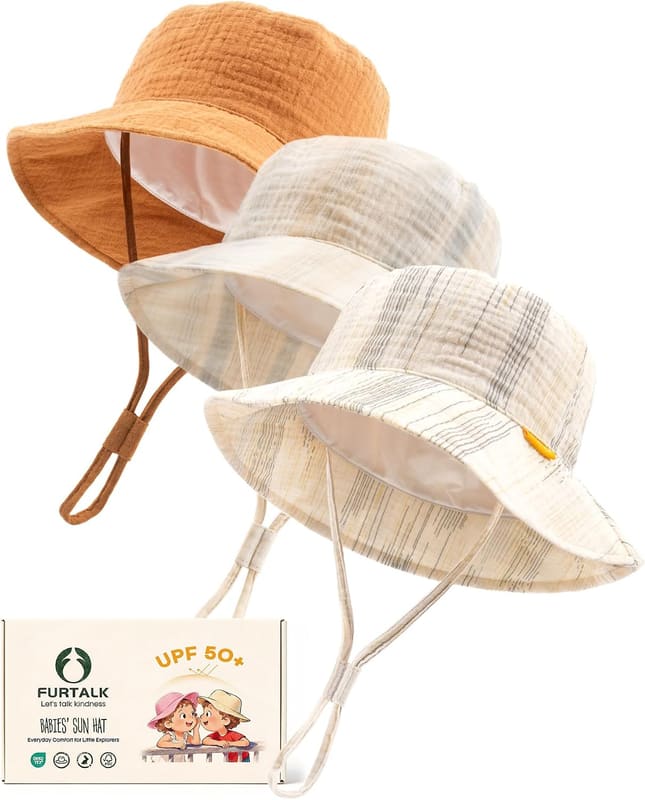 Muslin baby bucket hat