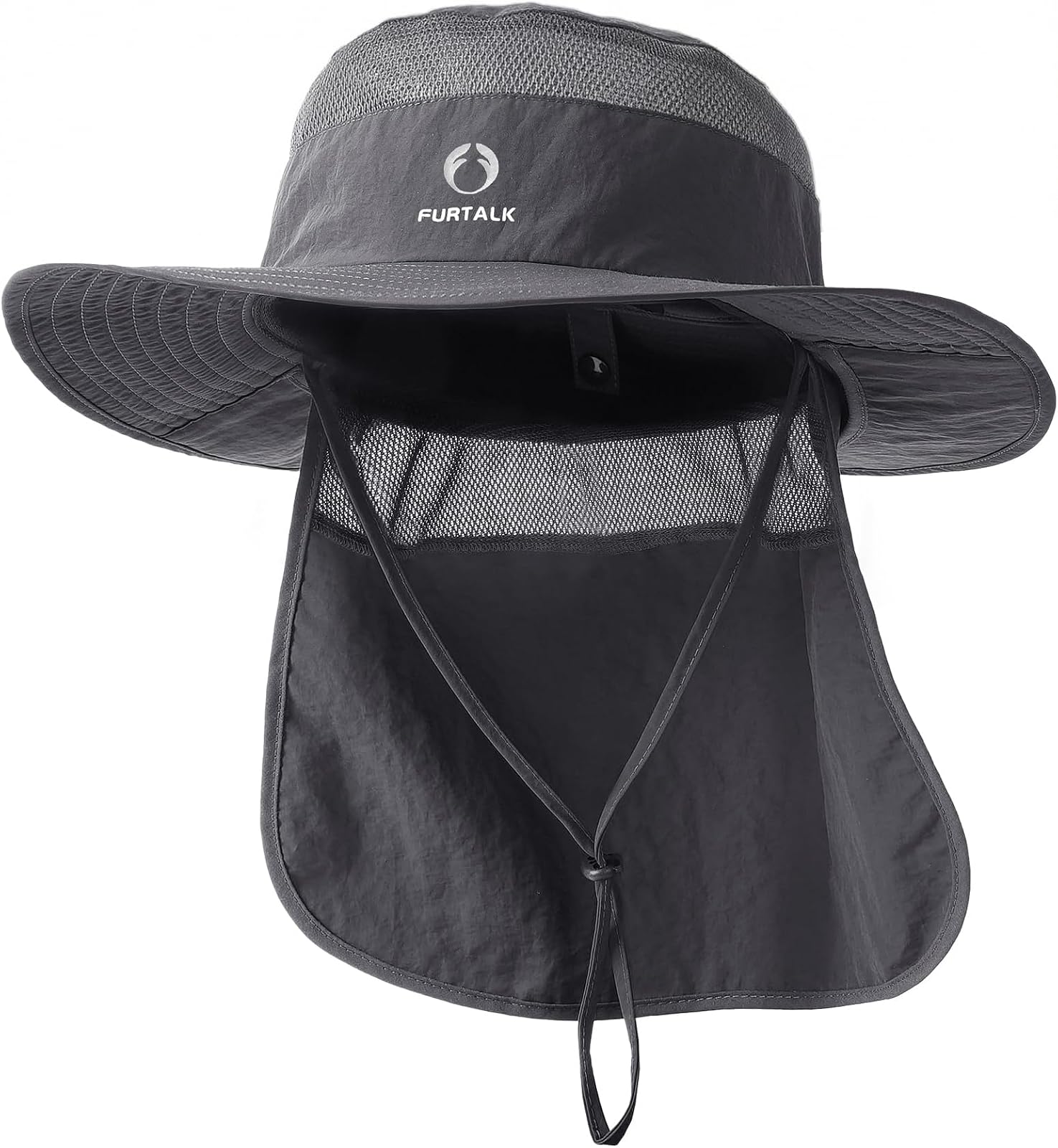 Neck flap fishing hat