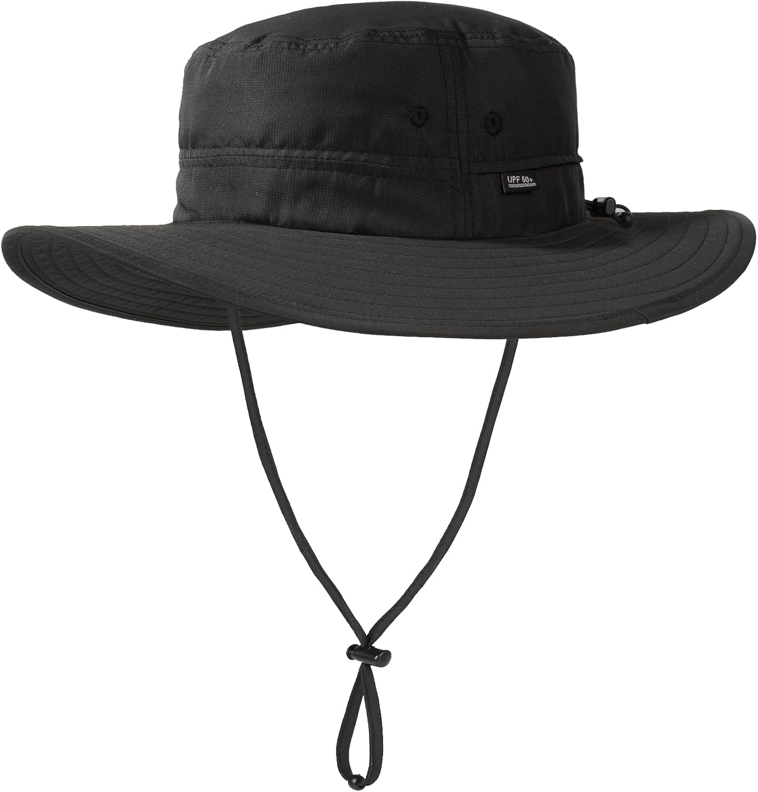Packable hiking brim in black