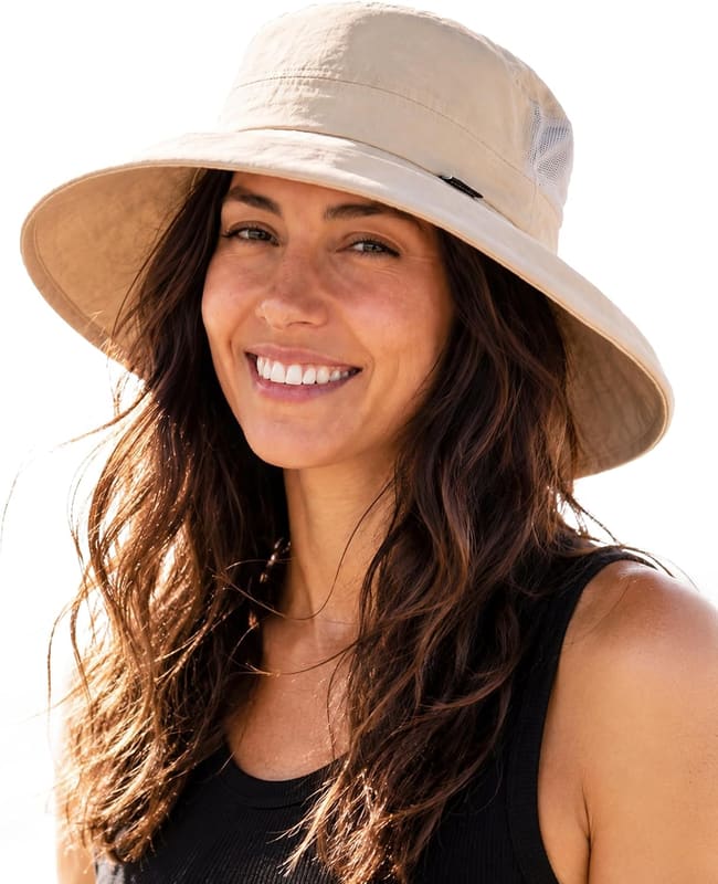 Packable travel sun hat