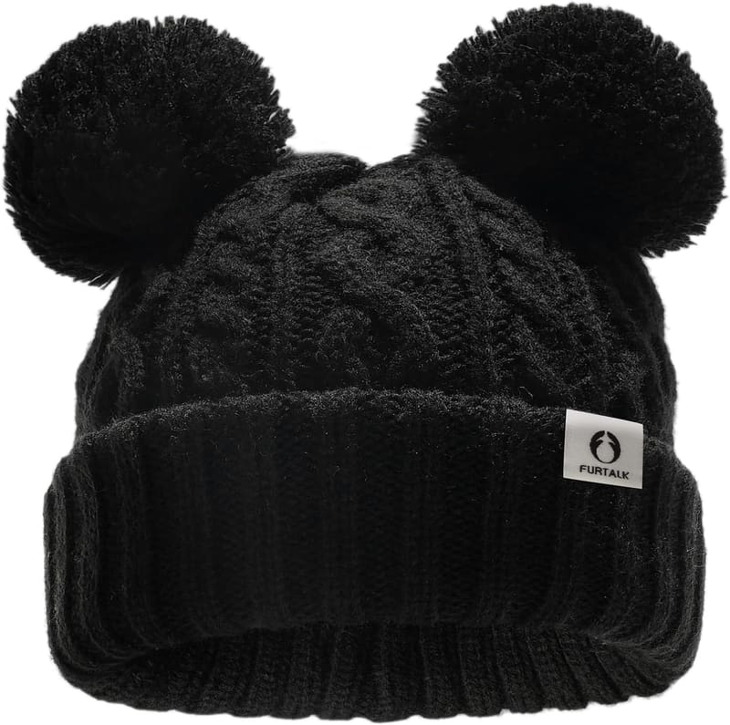 Pom pom baby beanie