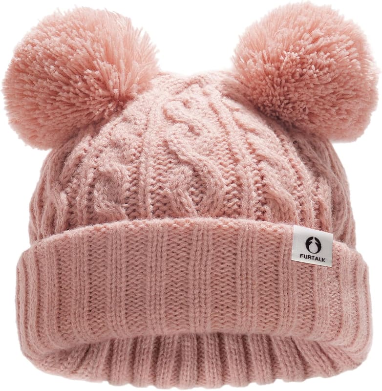 Pom pom baby beanie