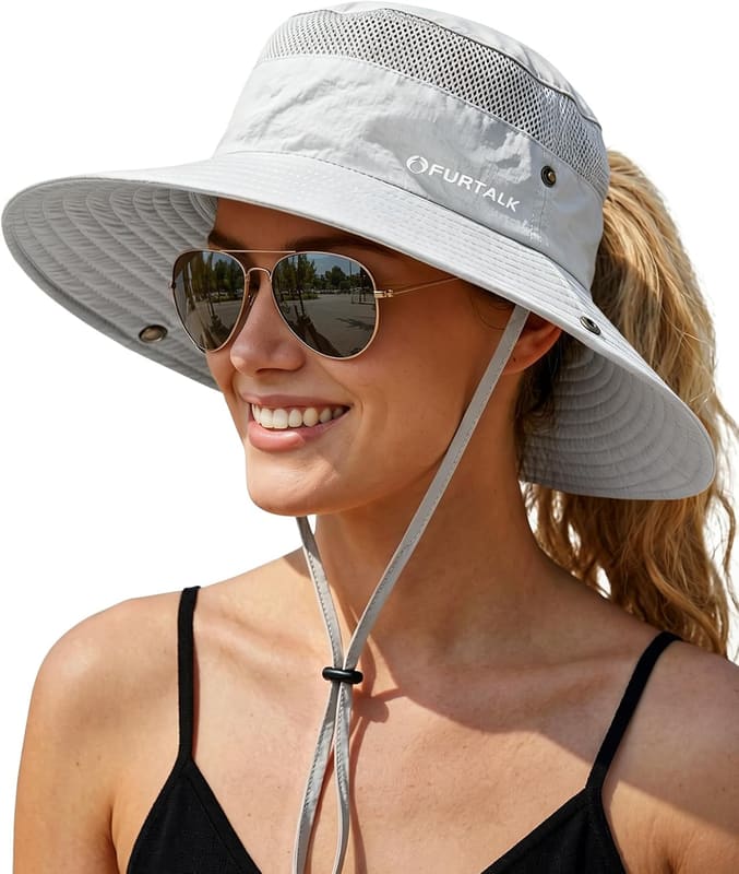 Ponytail hiking sun hat