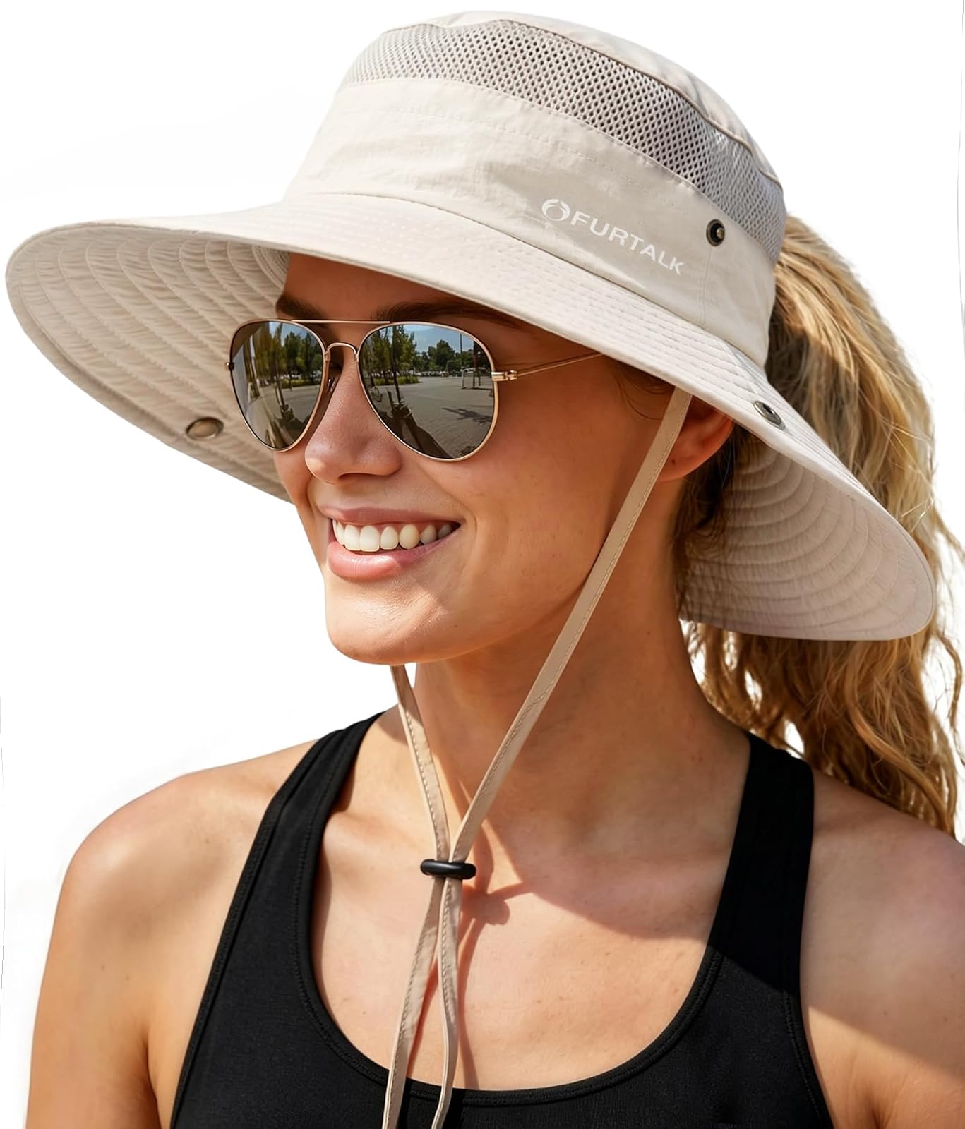 Ponytail hiking sun hat