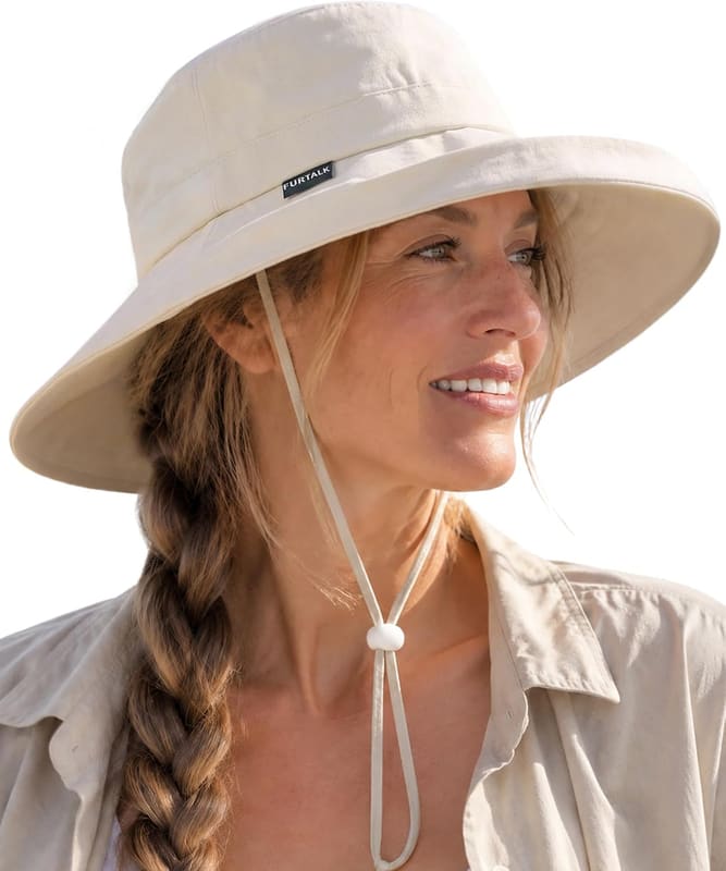 Ponytail Wide brim hat