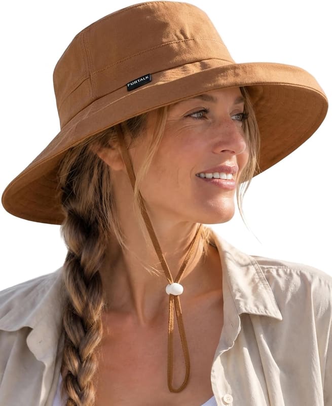 Ponytail Wide brim hat