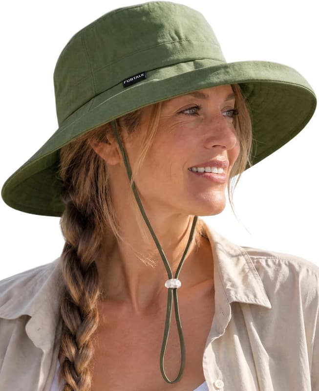Ponytail Wide brim hat