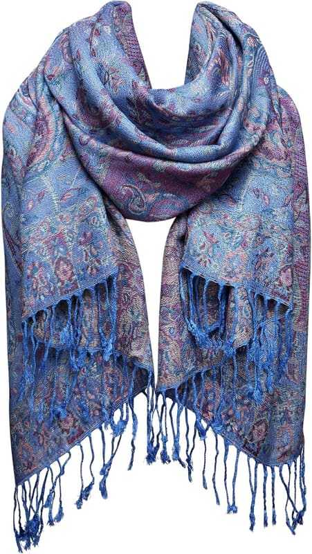 Reversible paisley shawl
